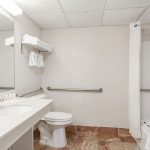 ADA accessible bathroom at Days Inn and Suites Wildwood